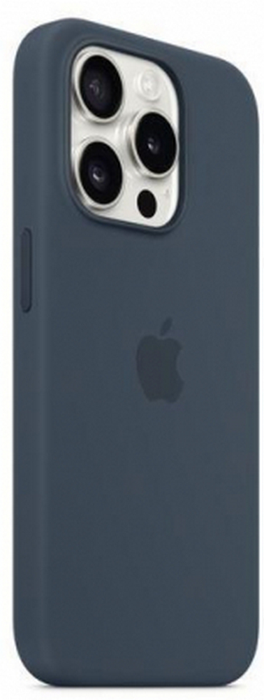 Husa Pentru smartphone Apple iPhone 15 Pro Max Silicone Case Storm Blue (MT1P3ZM) Blue photo 2