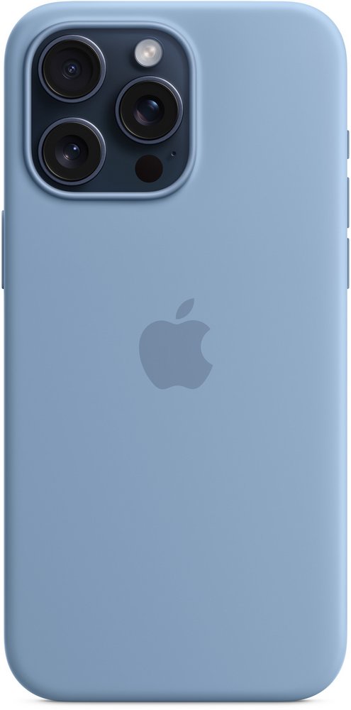 Husa Pentru smartphone Apple iPhone 15 Pro Max Silicone Case Winter Blue (MT1Y3ZM) Blue photo 2