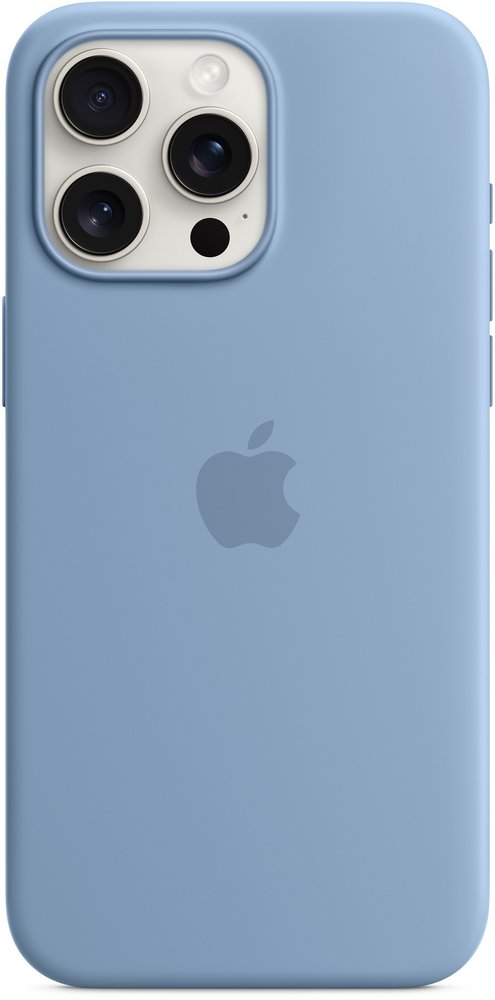 Husa Pentru smartphone Apple iPhone 15 Pro Max Silicone Case Winter Blue (MT1Y3ZM) Blue photo 4