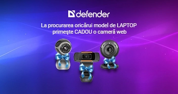 La procurarea oricărui model de laptop primeşte cadou o cameră web!