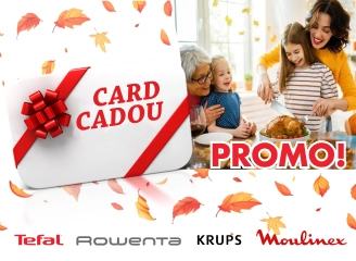 Premiu garantat la procurarea mărfii Tefal, Moulinex!