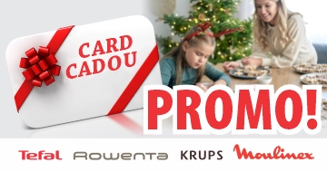 Premiu garantat la procurarea mărfii Tefal, Moulinex, Rowenta, Krups în sumă de la 1001 lei!