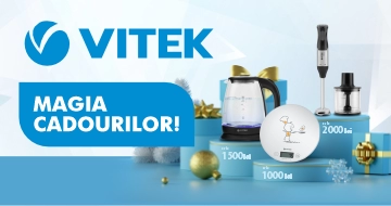 Cadou garantat la procurarea tehnicii Vitek!