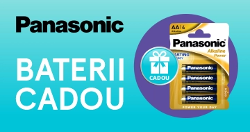 Cumpărați o tastatură sau un mouse wireless și obțineți baterii Panasonic cadou!